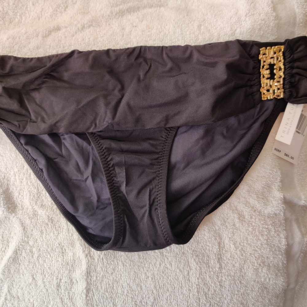 Trina Turk Bandeau Swim Bikini Bottoms NWT